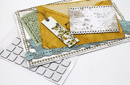Layered Vintage Style Card by Tracy McLennon for Scrapbook Adhesives by 3L