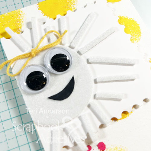 You Brighten My Day Card by Teri Anderson for Scrapbook Adhesives by 3L