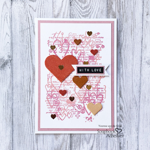 Hearted With Love Card by Yvonne van de Grijp for Scrapbook Adhesives by 3L 