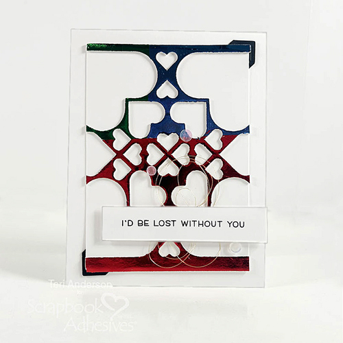 Easy Friendship Foil Card Duo by Teri Anderson for Scrapbook Adhesives by 3L
