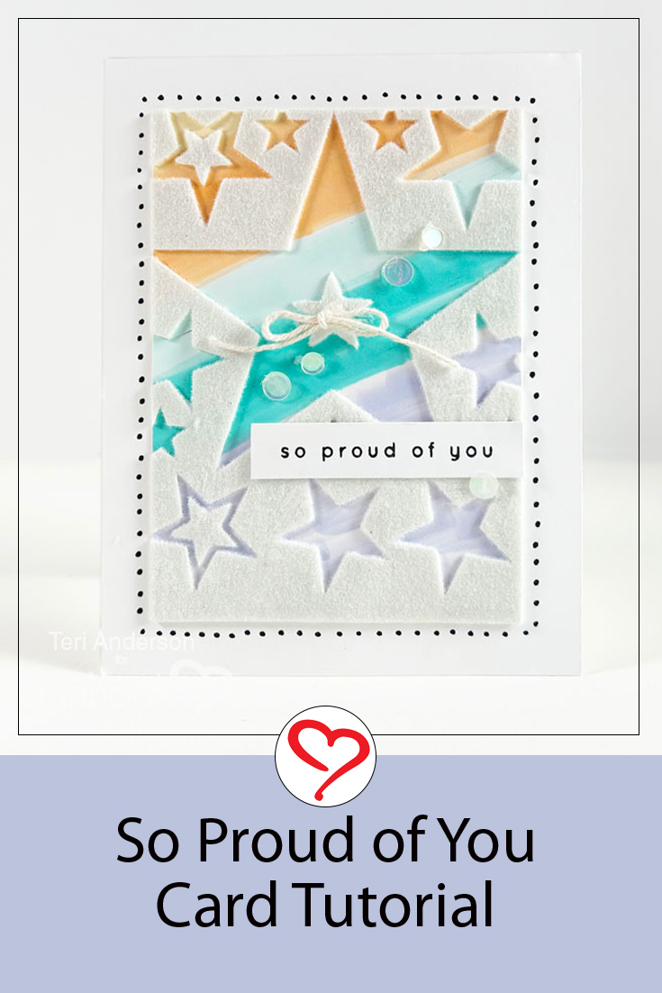 So Proud of You Card by Teri Anderson for Scrapbook Adhesives by 3L