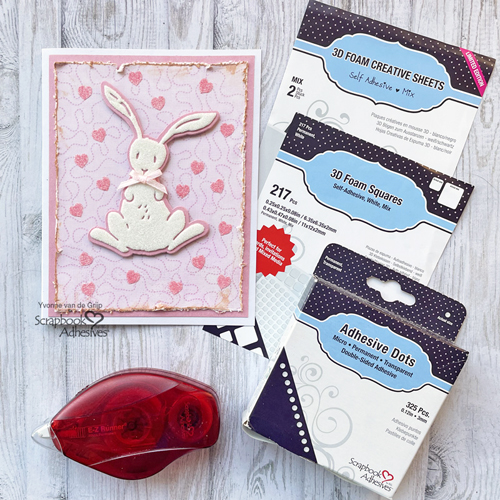 Baby Bunny Card by Yvonne van de Grijp for Scrapbook Adhesives by 3L