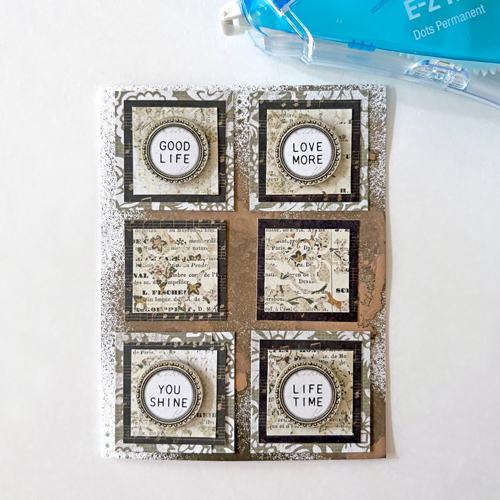 Shine Bright Square Grid Card by Margie Higuchi for Scrapbook Adhesives by 3L