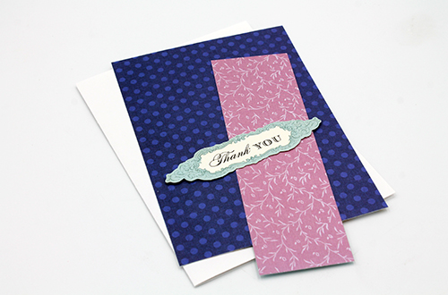 Layered Thank You Card by Tracy McLennon for Scrapbook Adhesives by 3L