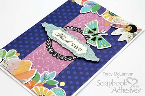Layered Thank You Card by Tracy McLennon for Scrapbook Adhesives by 3L