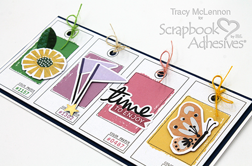 Color Block Slimline Card by Tracy McLennon for Scrapbook Adhesives by 3L