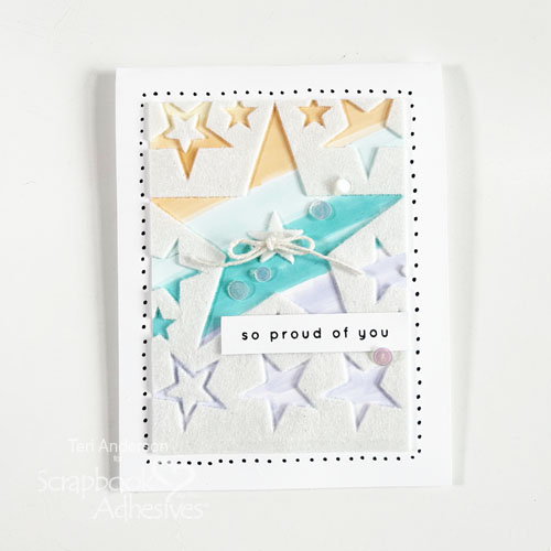 So Proud of You Card by Teri Anderson for Scrapbook Adhesives by 3L