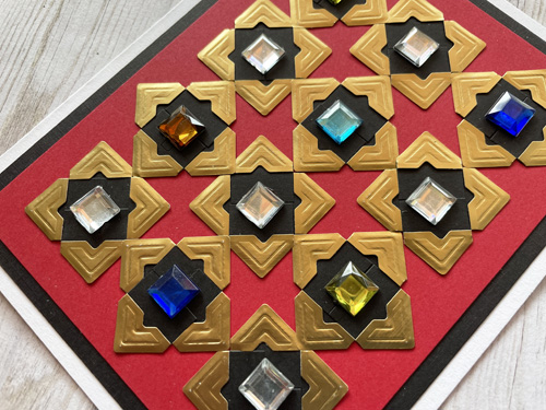 Geometric Photo Corner Design Card by Yvonne van de Grijp for Scrapbook Adhesives by 3L 