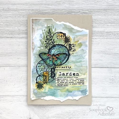 Butterfly Note Card by Judy Hayes for Scrapbook Adhesives by 3L