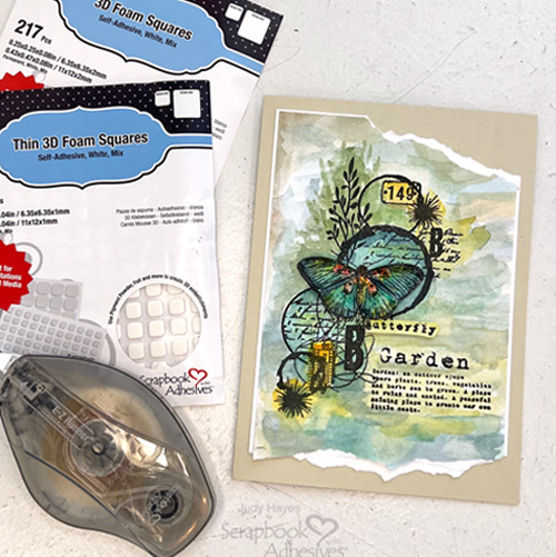 Butterfly Note Card by Judy Hayes for Scrapbook Adhesives by 3L