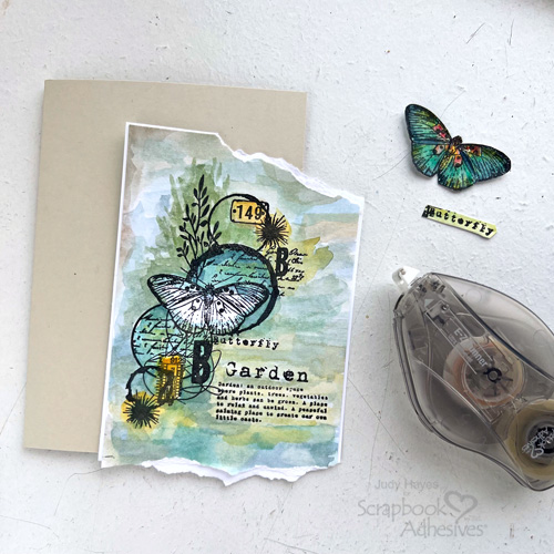 Butterfly Note Card by Judy Hayes for Scrapbook Adhesives by 3L