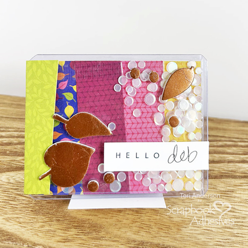 Unique Fall Place Card Tutorial by Teri Anderson for Scrapbook Adhesives by 3L 