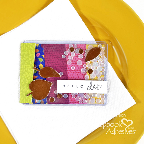 Unique Fall Place Card Tutorial by Teri Anderson for Scrapbook Adhesives by 3L 