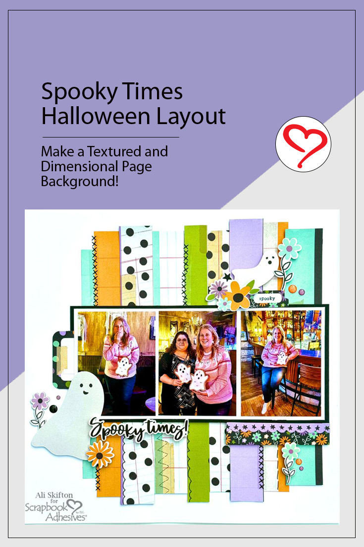 Spooky Times Layout by Ali Skifton for Scrapbook Adhesives by 3L Pinterest 