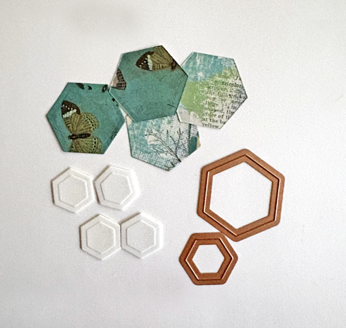 Hexagon Grid Love Card by Margie Higuchi for Scrapbook Adhesives by 3L 