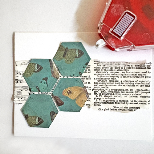 Hexagon Grid Love Card by Margie Higuchi for Scrapbook Adhesives by 3L 