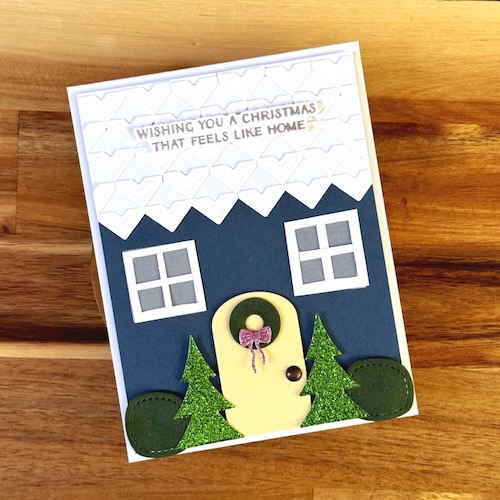 Holiday House Card with Photo Corner Rooftop by Jennifer Ingle for Scrapbook Adhesives by 3L 
