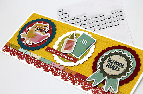 Back to School Slimline Card by Tracy McLennon for Scrapbook Adhesives by 3L