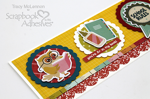 Back to School Slimline Card by Tracy McLennon for Scrapbook Adhesives by 3L