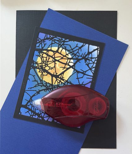 Halloween Moonlight Card by Yvonne van de Grijp for Scrapbook Adhesives by 3L 