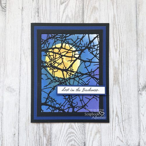 Halloween Moonlight Card by Yvonne van de Grijp for Scrapbook Adhesives by 3L 