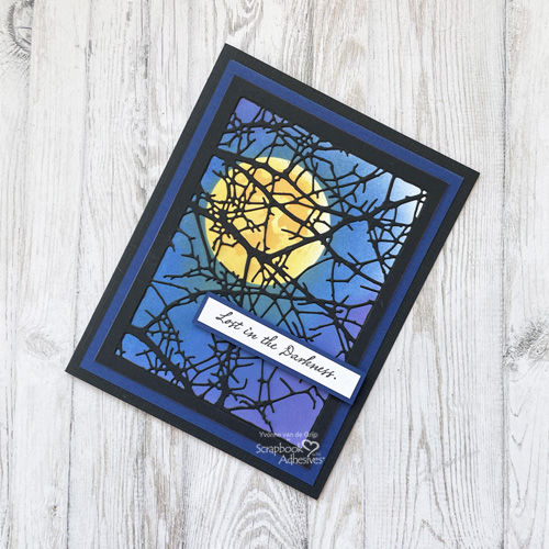 Halloween Moonlight Card by Yvonne van de Grijp for Scrapbook Adhesives by 3L 