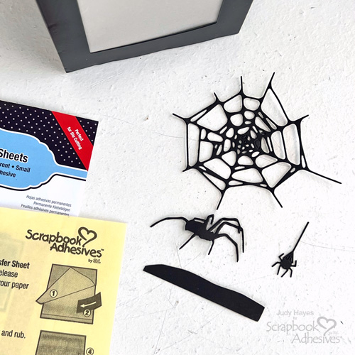 Altered Lantern for Halloween by Judy Hayes for Scrapbook Adhesives by 3L