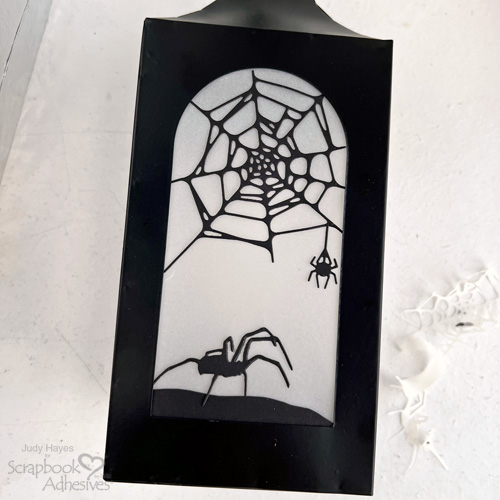 Altered Lantern for Halloween by Judy Hayes for Scrapbook Adhesives by 3L