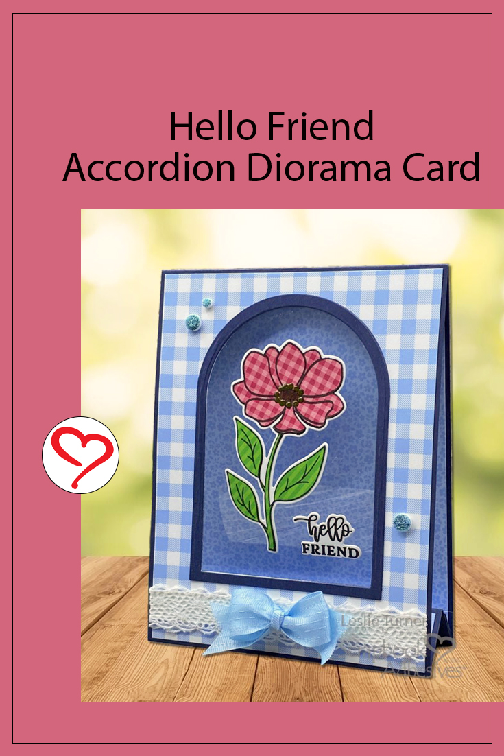Accordion Diorama Card by Leslie Turner for Scrapbook Adhesives by 3L Pinterest