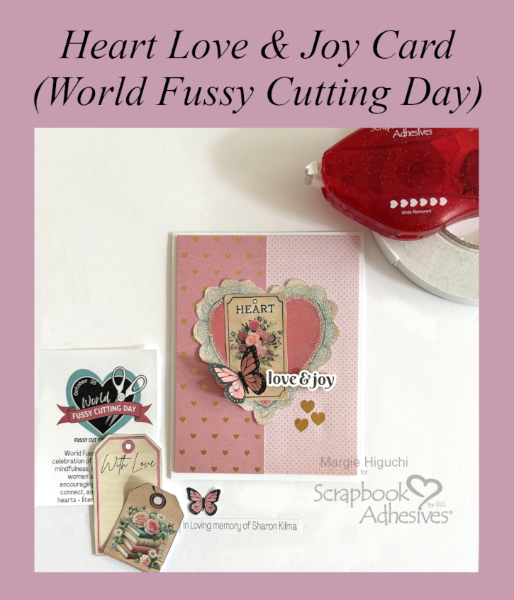 Love & Joy Card by Margie Higuchi for Scrapbook Adhesives by 3L Pinterest