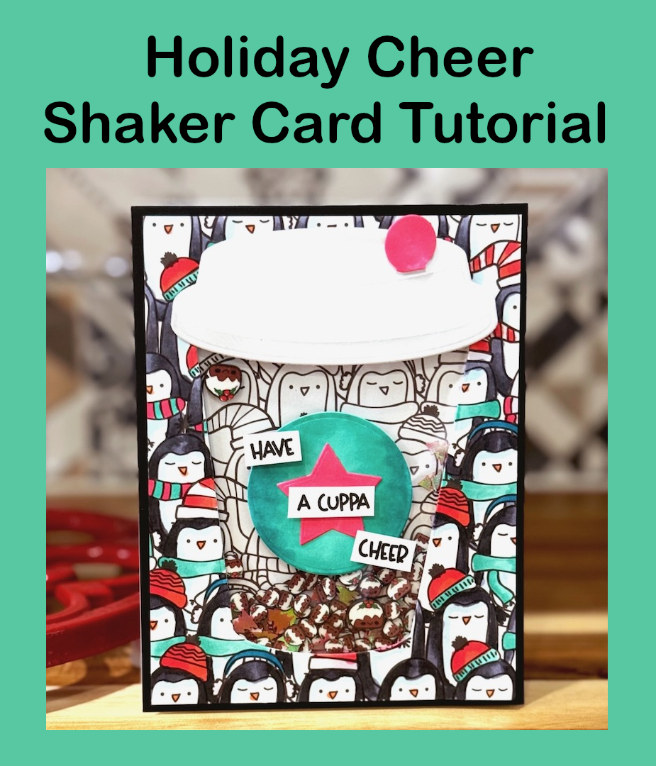 Holiday Cheer Shaker Card with the Coffee Lover's by Jennifer Ingle for Scrapbook Adhesives by 3L Pinterest