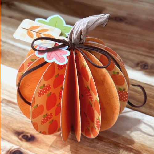 Paper Pumpkin Decor by Jennifer Ingle for Scrapbook Adhesives by 3L 