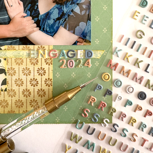 Engaged Art Journal Pages by Margie Higuchi for Scrapbook Adhesives by 3L