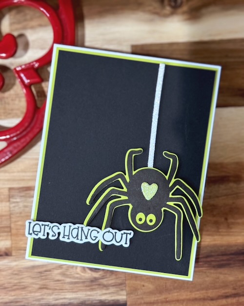 Let's Hang Out Spider Card by Jennifer Ingle for Scrapbook Adhesives by 3L