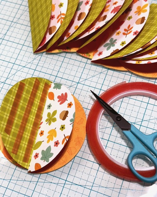 Paper Pumpkin Decor by Jennifer Ingle for Scrapbook Adhesives by 3L 