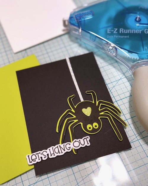 Let's Hang Out Spider Card by Jennifer Ingle for Scrapbook Adhesives by 3L