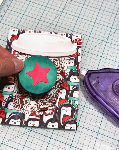 Holiday Cheer Shaker Card with the Coffee Lover's by Jennifer Ingle for Scrapbook Adhesives by 3L