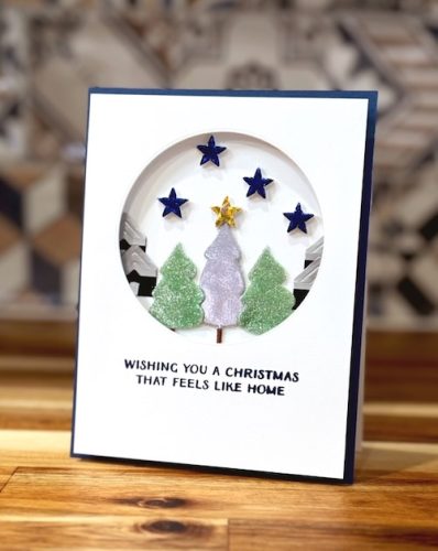 Christmas Scene Shadow Box Card by Jennifer Ingle for Scrapbook Adhesives by 3L 