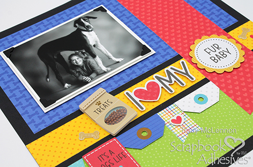 Layered Fur Baby Layout by Tracy McLennon for Scrapbook Adhesives by 3L