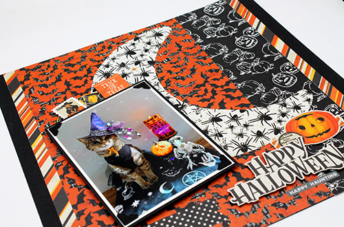 Purrfect Halloween Layout by Tracy McLennon for Scrapbook Adhesives by 3L 