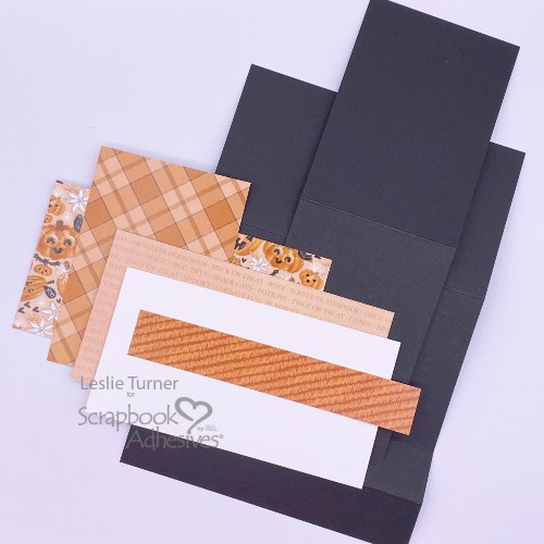 Hey Boo Halloween Fun Fold Card by Leslie Turner for Scrapbook Adhesives by 3L
