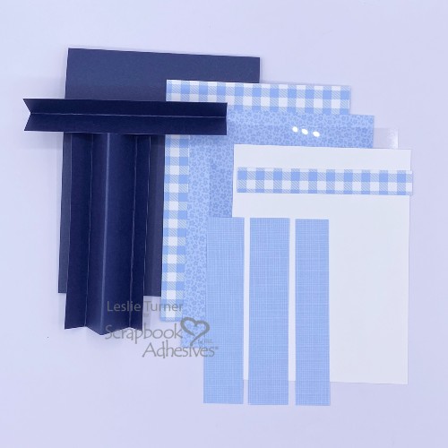 Accordion Diorama Card by Leslie Turner for Scrapbook Adhesives by 3L