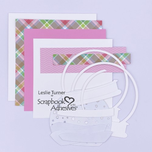 Snowglobe Shaker Card by Leslie Turner for Scrapbook Adhesives by 3L