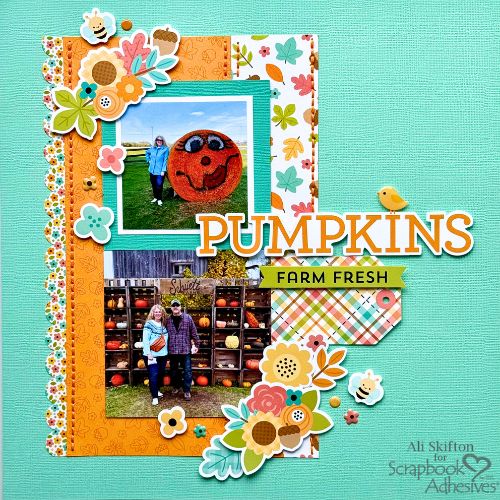 Pumpkins Farm Fresh Layout by Ali Skifton for Scrapbook Adhesives by 3L