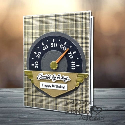 Cruisin' Birthday Card by Leslie Turner for Scrapbook Adhesives by 3L