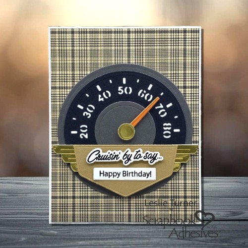 Cruisin' Birthday Card by Leslie Turner for Scrapbook Adhesives by 3L