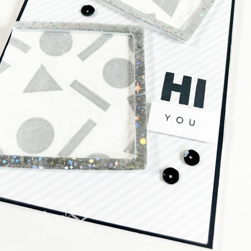 Hi You Paper Napkin Card by Teri Anderson for Scrapbook Adhesives by 3L 