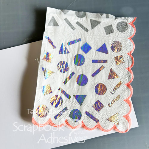 Hi You Paper Napkin Card by Teri Anderson for Scrapbook Adhesives by 3L 