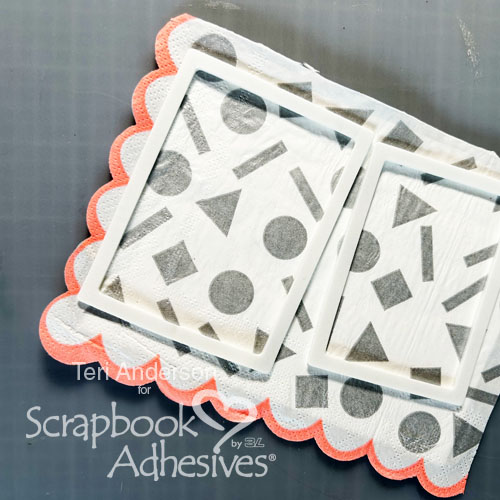 Hi You Paper Napkin Card by Teri Anderson for Scrapbook Adhesives by 3L 