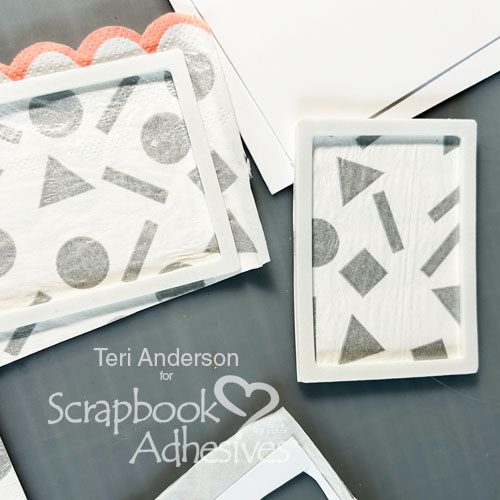 Hi You Paper Napkin Card by Teri Anderson for Scrapbook Adhesives by 3L 